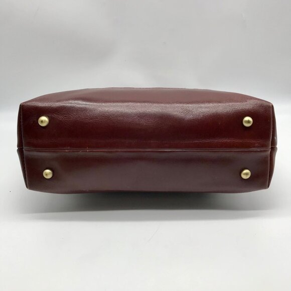 Patricia Nash Brown Leather Elsworh Floral Kiss Lock Shoulder Bag - Picture 5 of 10